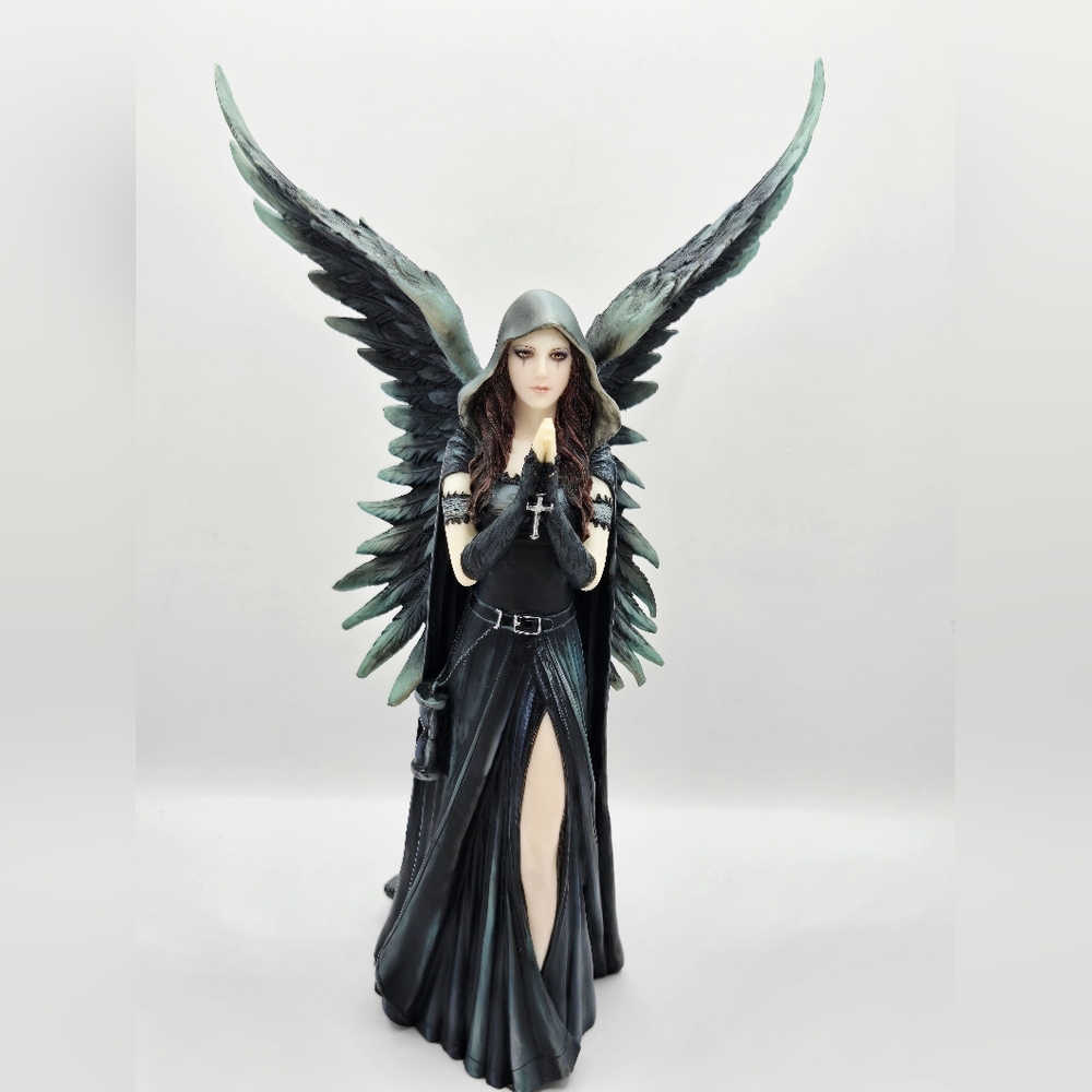 Anne Stokes Harbinger Gothic Angel Statue - Resin Figurine Dark Fantasy Decor
